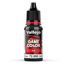   Vallejo 72090 Black Green Ink, 17 ml (Game Color) akril makett festék