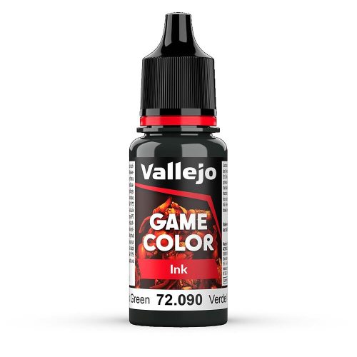 Vallejo 72090 Black Green Ink, 17 ml (Game Color) akril makettfesték