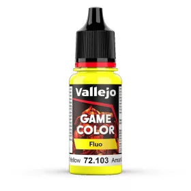   Vallejo 72103 Fluorescent Yellow, 17 ml (Game Color) akril makett festék
