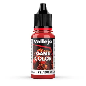   Vallejo 72106 Scarlet Blood, 17 ml (Game Color) akril makett festék