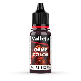   Vallejo 72112 Evil Red, 17 ml (Game Color) akril makett festék