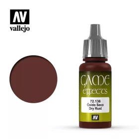   Vallejo 72136 Dry Rust, 17 ml (Game Color) akril makett festék