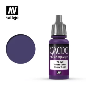   Vallejo 72142 Heavy Violet, Extra Opaque, 17 ml (Game Color) akril makett festék
