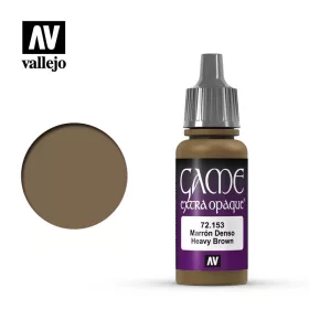   Vallejo 72154 Heavy Sienna, Extra Opaque, 17 ml (Game Color) akril makett festék