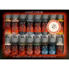   Vallejo 72291 Color-Set, Leather & Metal, 16x17 ml (Game Color)