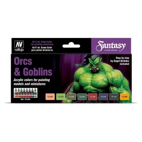   Vallejo 72304 Color-Set, Orcs & Goblins, 8x17 ml (Game Color)