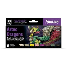Vallejo 72306 Color-Set, Aztec Dragons, 8x17 ml (Game Color)