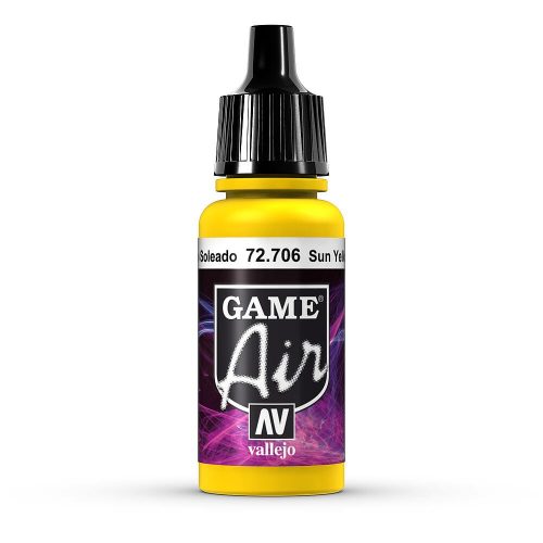 Vallejo 72706 Sun Yellow, 17 ml (Game Air) akril makett festék