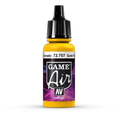 Vallejo 72707 Gold Yellow, 17 ml (Game Air) akril makett festék