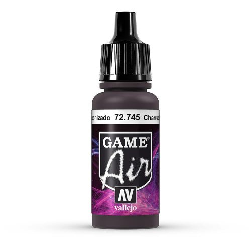 Vallejo 72745 Charred Brown, 17 ml (Game Air) akril makettfesték