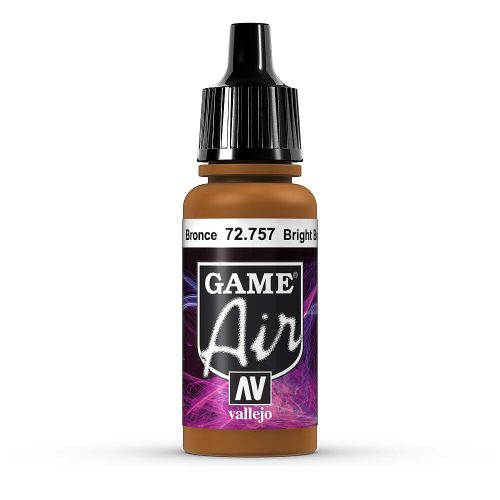 Vallejo 72757 Bright Bronze, 17 ml (Game Air) akril makettfesték