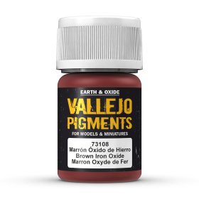 Vallejo 73108 Brown Iron Oxide (pigment) - 35 ml