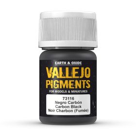 Vallejo 73116 Carbon Black (Smoke Black) (pigment) - 35 ml