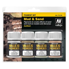 Vallejo 73191 Pigment Set Mud & Sand