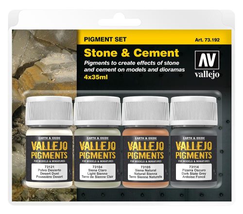 Vallejo 73192 Pigment Set Stone & Cement