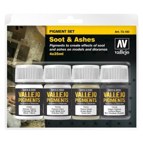 Vallejo 73193 Pigment Set Soot & Ashes
