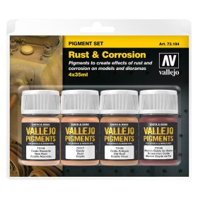 Vallejo 73194 Pigment Set Rust & Corrosion