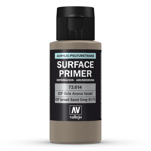 Vallejo 73614 IDF Israeli Sand Grey 61-73 Surface Primer, 60 ml - akril alapozó makett festék