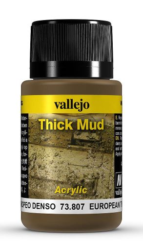 Vallejo 73807 Weathering Effect - European Thick Mud, 40 ml akril weathering effekt