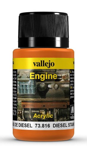Vallejo 73816 Weathering Effect - Engine Diesel Stains, 40 ml akril weathering effekt