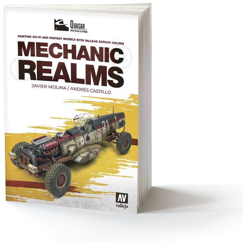 Vallejo 75018 Mechanic Realms - angol nyelvű könyv makettezéshez
