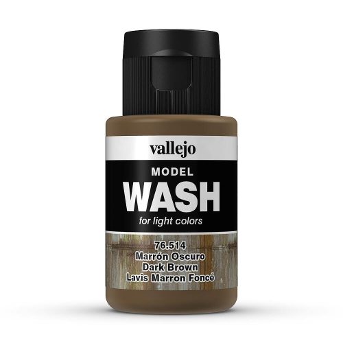 Vallejo 76514 Dark Brown Wash (model wash) - 35 ml bemosó folyadék