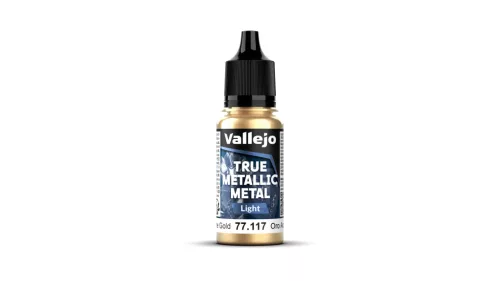 Vallejo 77117 ARCANE GOLD - 18ml (True Metallic Metal Light) makett festék