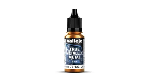 Vallejo 77123 IMPERIAL GOLD - 18ml (True Metallic Metal Base) makett festék