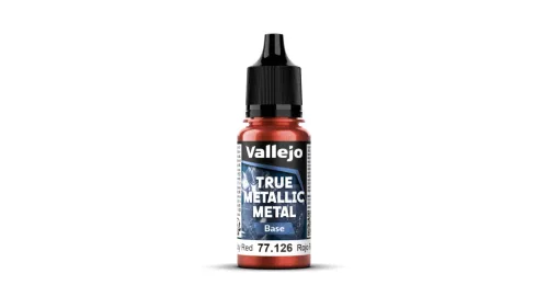 Vallejo 77126 RUBY RED - 18ml (True Metallic Metal Base) makett festék