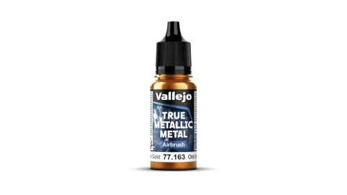 Vallejo 77163 IMPERIAL GOLD - 18ml (True Metallic Metal Airbrush) makett festék