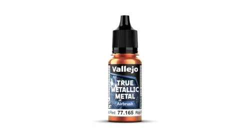 Vallejo 77165 FORGED RED - 18ml (True Metallic Metal Airbrush) makett festék