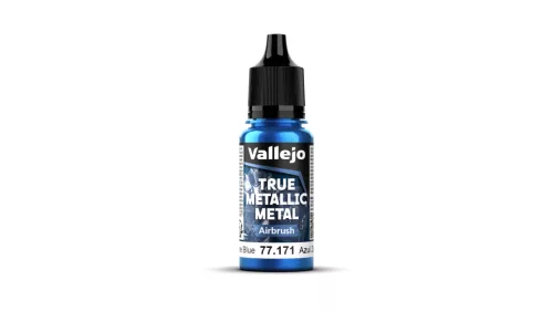 Vallejo 77171 SAPPHIRE BLUE - 18ml (True Metallic Metal Airbrush) makett festék