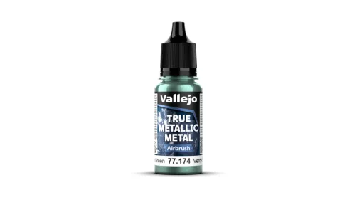 Vallejo 77174 DUSKEN GREEN - 18ml (True Metallic Metal Airbrush) makett festék