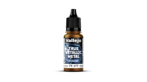 Vallejo 77177 ARCANE GOLD - 18ml (True Metallic Metal Airbrush) makett festék
