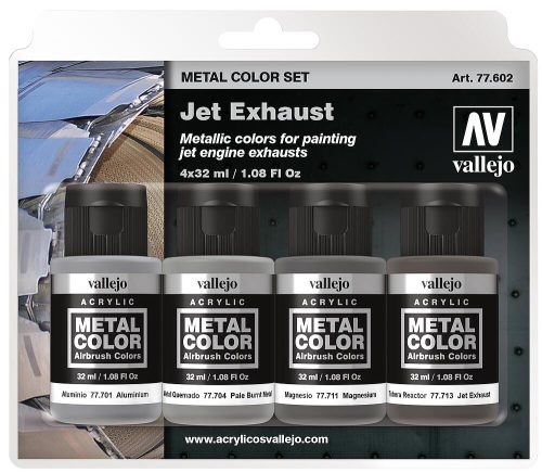 Vallejo 77602 Jet Exhaust Set - akril metál makettfesték