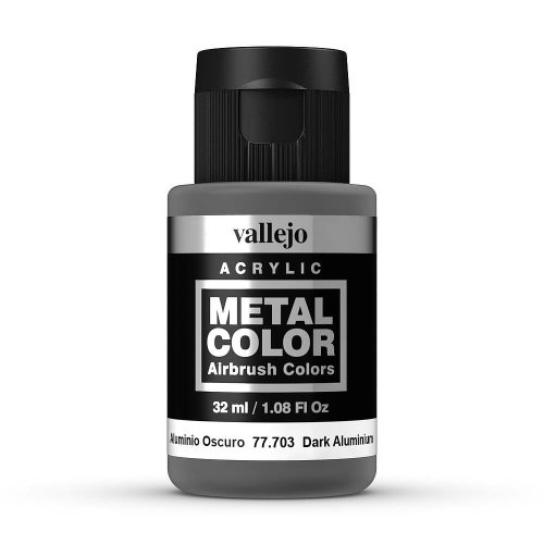 Vallejo 77703 Dark Aluminium (Metal Color), 32 ml - akril metál makettfesték