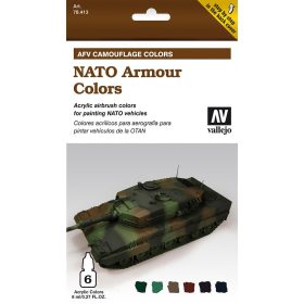   Vallejo 78413 AFV Painting System - NATO Armour Colors - 6x8 ml akril makett festék