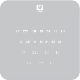   Vallejo 06397 ST-AFV003 Soviet Numbers WWII - 1/35 Stencilek sablonok