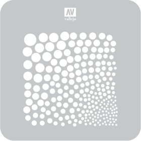 Vallejo 06571 ST-SF002 Circle Textures - stencilek sablonok