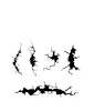 Vallejo 06625 ST-TX001 Cracked Wall - 1/35 stencilek sablonok