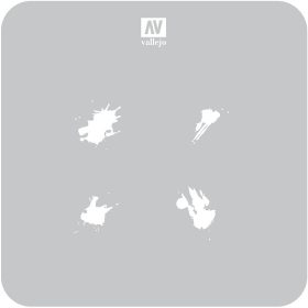   Vallejo 06656 ST-TX004 Petrol Spills - 1/35 stencilek sablonok