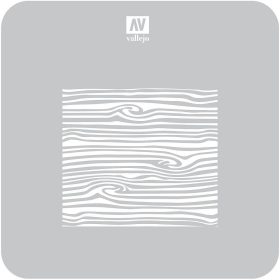   Vallejo 06694 ST-TX007 Wood Texture Nº2 - 1/35 stencilek sablonok