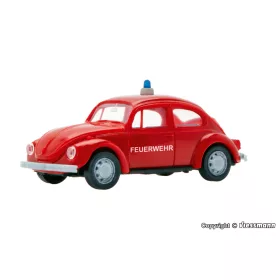   Viessmann 1160 Volkswagen Käfer (bogár) tűzoltóautó, világítással és működő kék villogóval (H0)