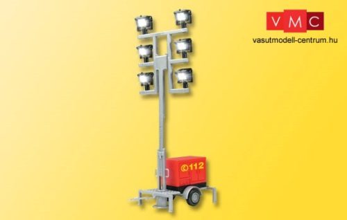 Viessmann 1344 Tűzoltó utánfutó, világító reflektorállvánnyal, 6 db LED (H0)