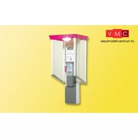   Viessmann 1373 Világító telefonfülke, nyitott, Telekom (H0) (5073)