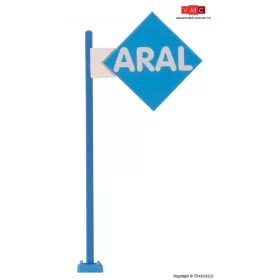 Viessmann 1376 Világító reklámtábla - ARAL, LED (H0)