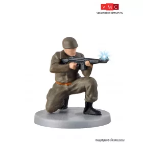   Viessmann 1531 Térdelő katona, lövést imitáló fegyverrel (villanó fény a fegyvercsőből) (H0)