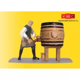   Viessmann 1546 Mozgó figura, csapos a söröshordónál (H0)