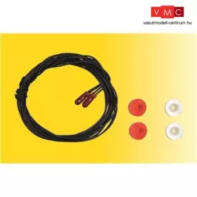   Viessmann 3508 Izzó piros, 2 db T1/2 Ø 1,8 mm, 16 V, 30 mA, 2 kábel