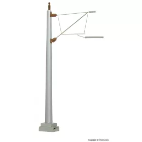 Viessmann 4108 Tartóoszlop felsővezetékhez, vonali betonoszlop NBS, rövid karral (H0)